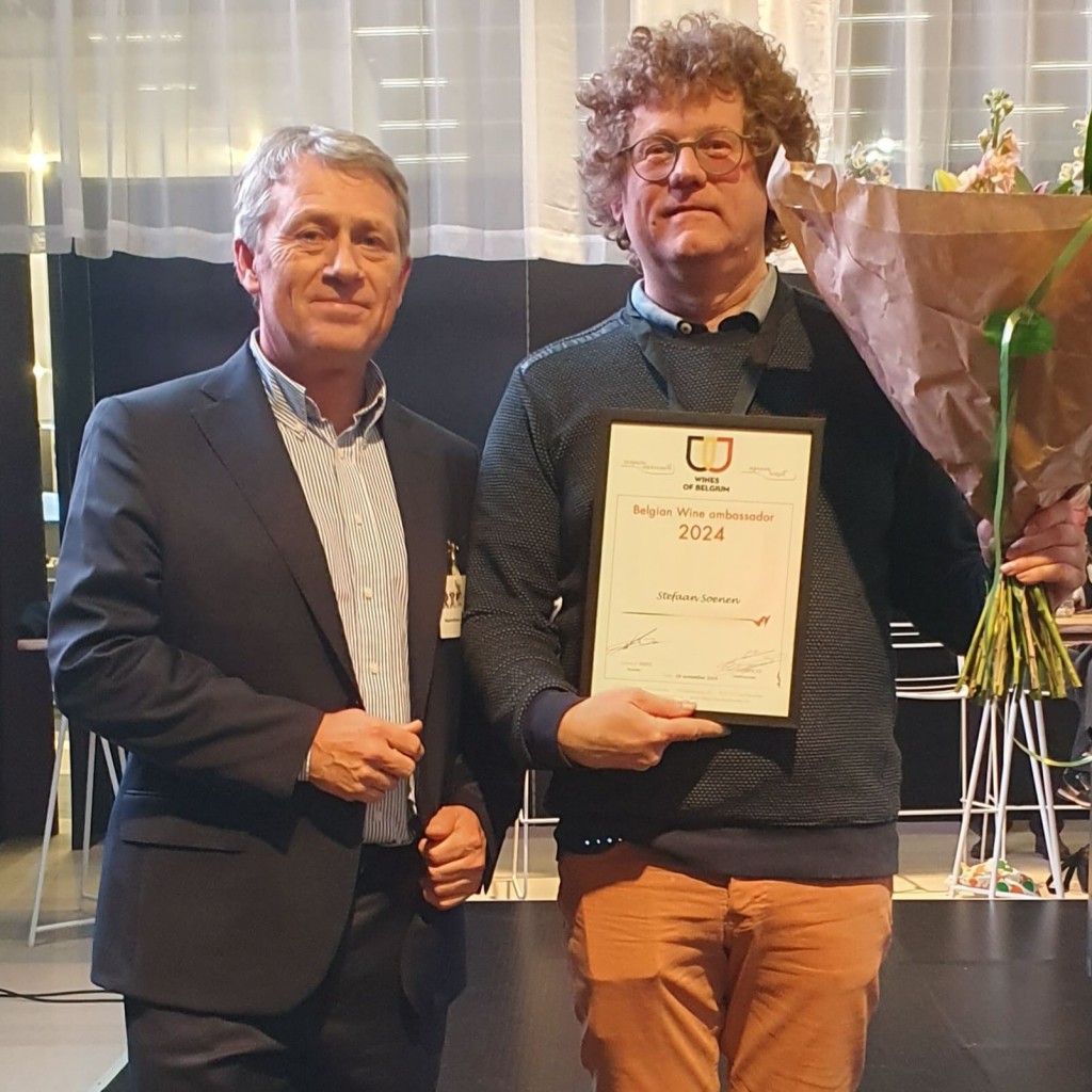 Lodewijk Waes en Stefaan Soenen / foto Belgische Wijnbouwers