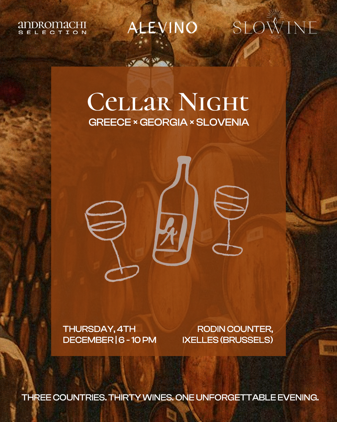 Cellar Night – Greece, Georgia & Slovenia (Festive Edition)
