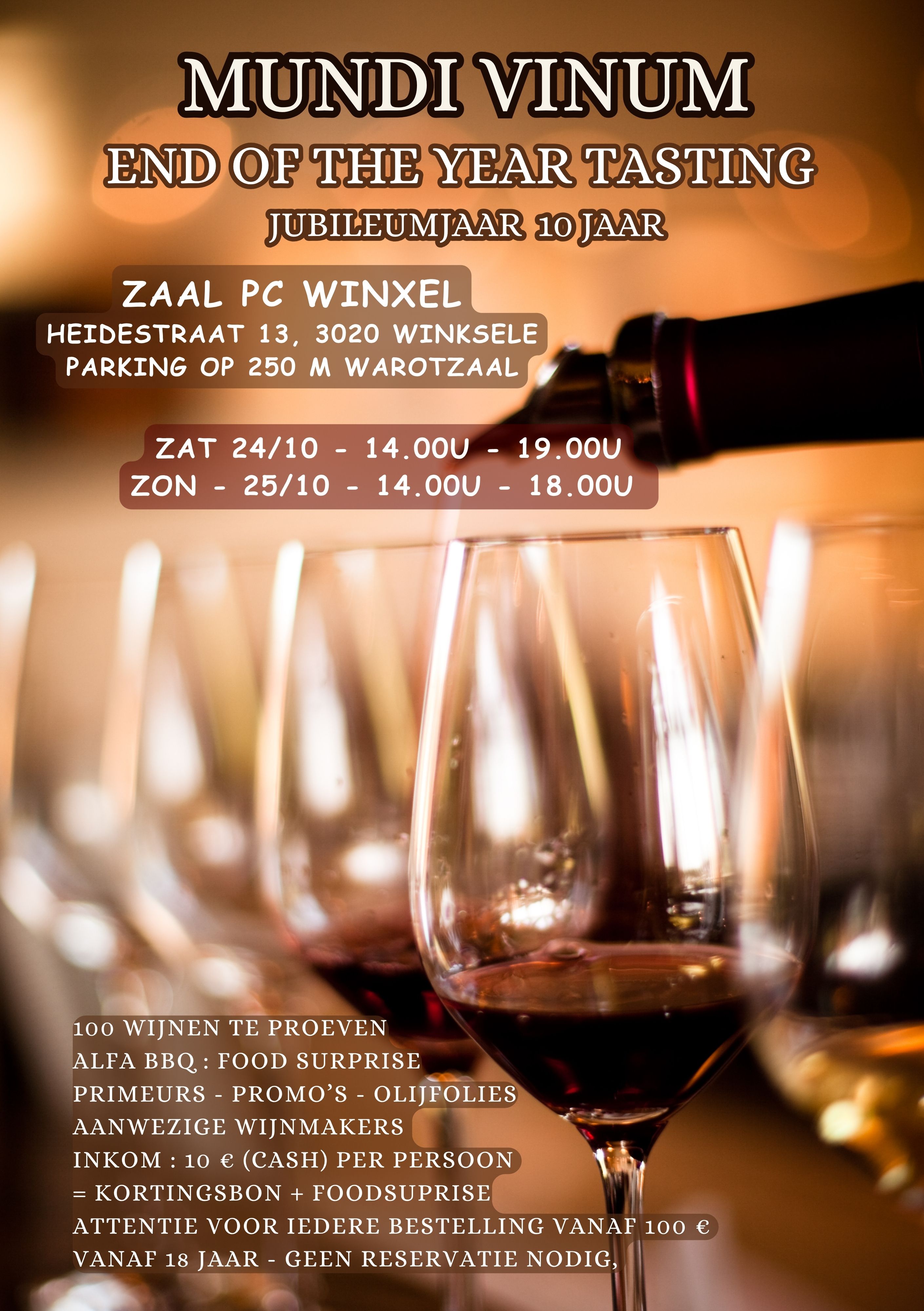 End of the Year Tasting : 10 jaar Mundi Vinum